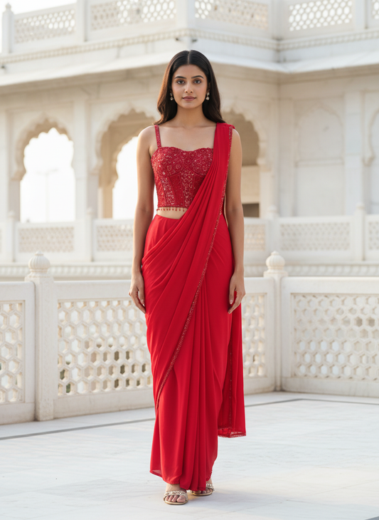 Red Royale Saree